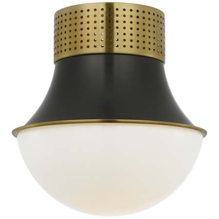 Visual Comfort Precision 9" Wide Flush Mount Bowl Ceiling Fixture Antique Burnished Brass / Bronze